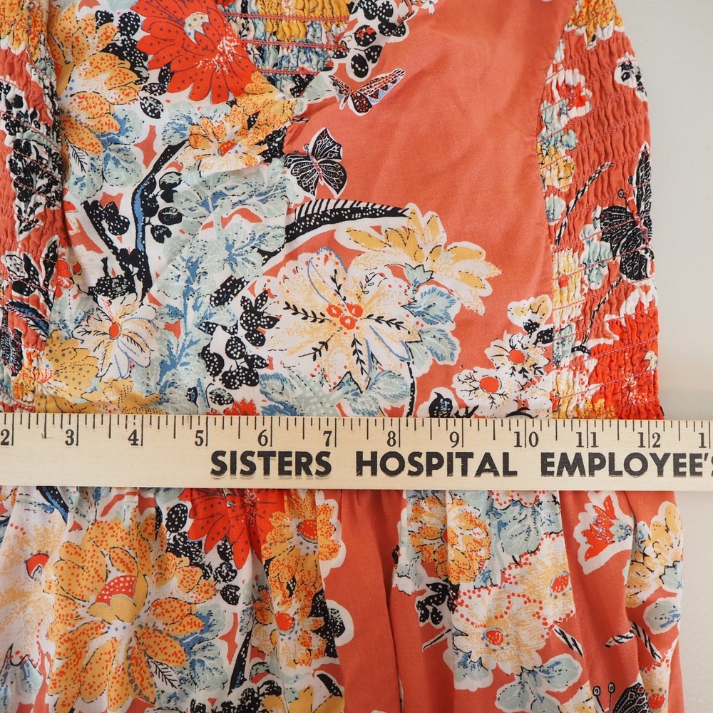 Intimately Free People Through the Vine Pink Floral Printed Maxi Dress Sz Large - Picture 6 of 11